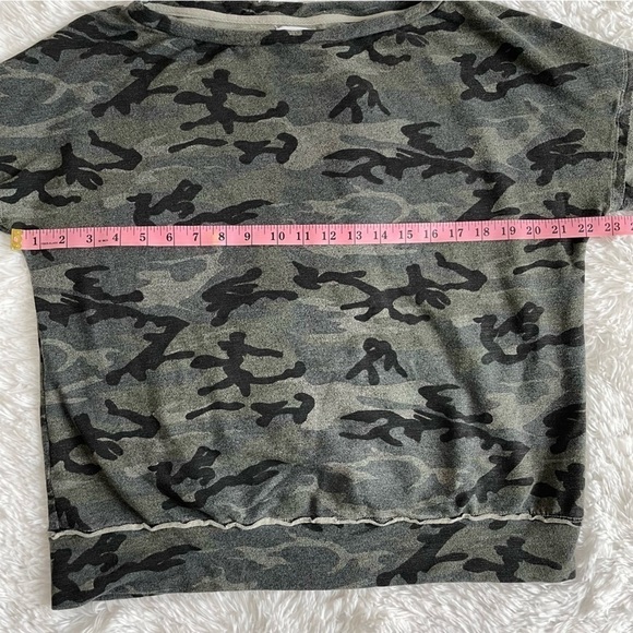 Sundry | Camo Boatneck Slub Knit Sweatshirt, size 1 (small) - Picture 9 of 11